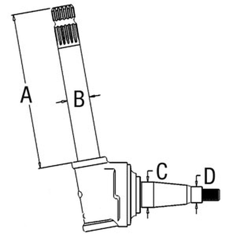 RH / LH Spindle Fits 2355 2555 2750 2755 310B 401D 410 480C 500C AT46780 AT76138