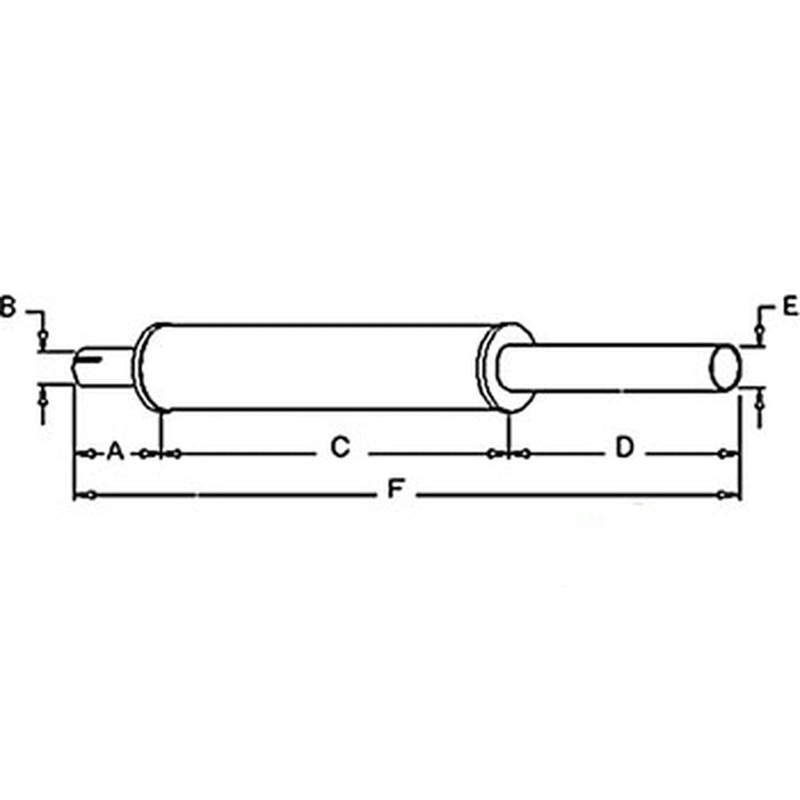Muffler Fits Case 611B 610B 600B G45727
