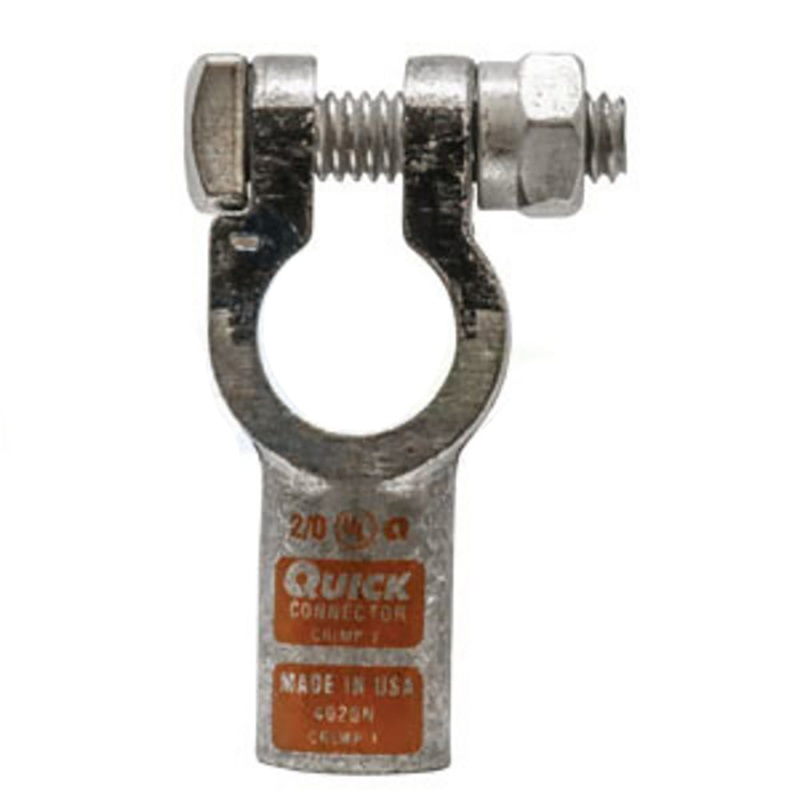 A-4020005N-B-AI Battery Terminal, Neg. Copper Crimp, 2/0 Ga. (5 Pk)