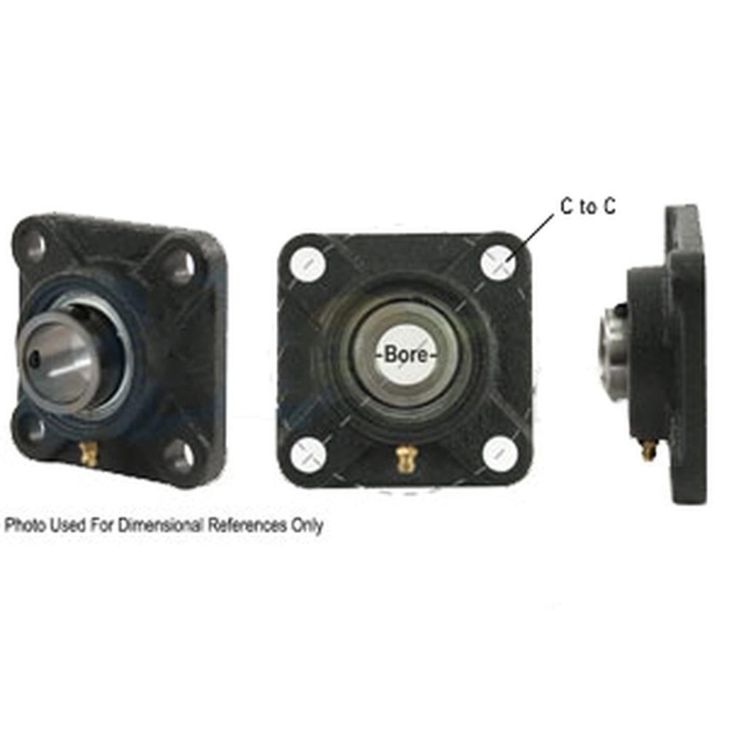 A-SAFNR34R-I-AI 4 Bolt Flanged W/ Set Screws