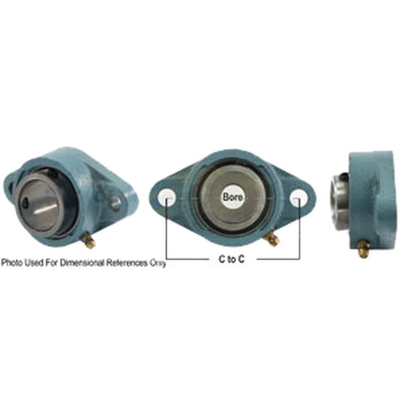 A-SATNR1516R-I-AI 2 Bolt Flanged W/ Set Screws