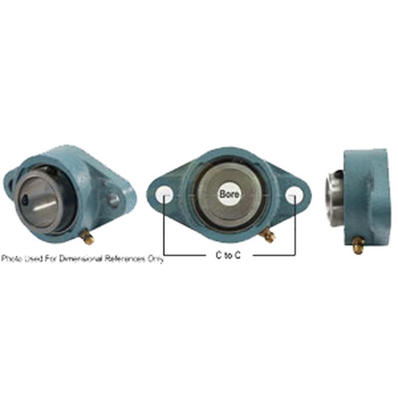 A-SATNR1716R-I-AI 2 Bolt Flanged W/ Set Screws