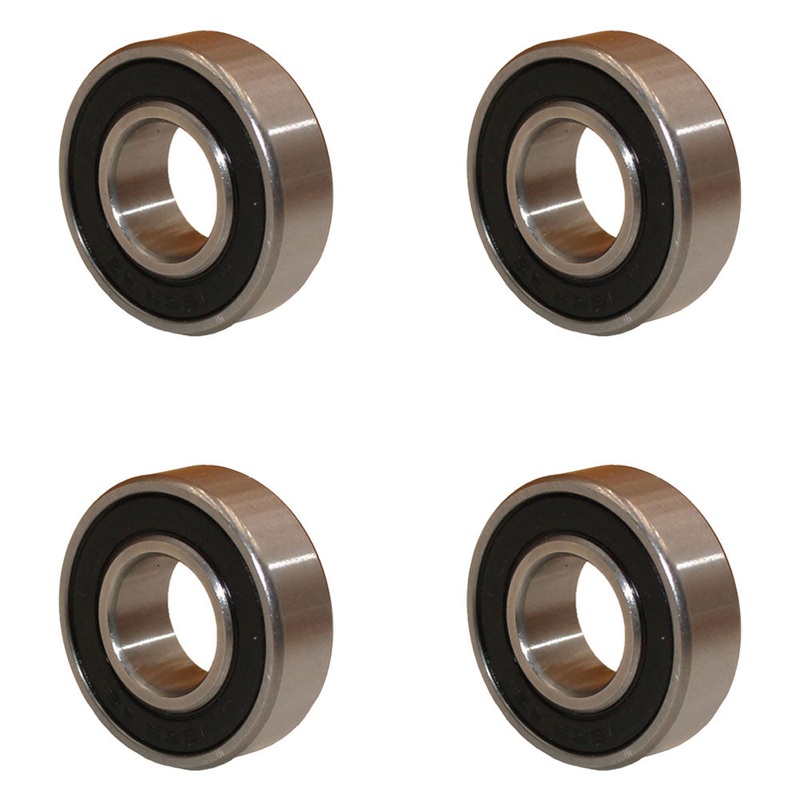 Ball Bearings (4) 5/8" ID x 1.3/8" OD - One Sided Steel Sealed Bearing