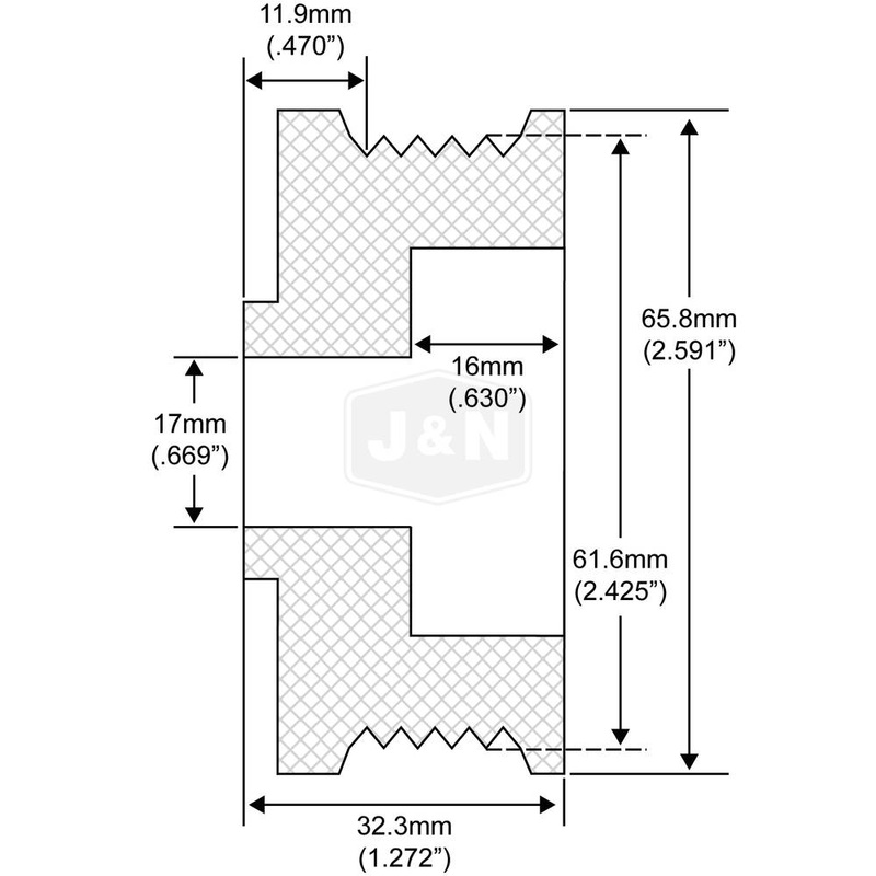 205-12003-JN J&N Electrical Products Pulley