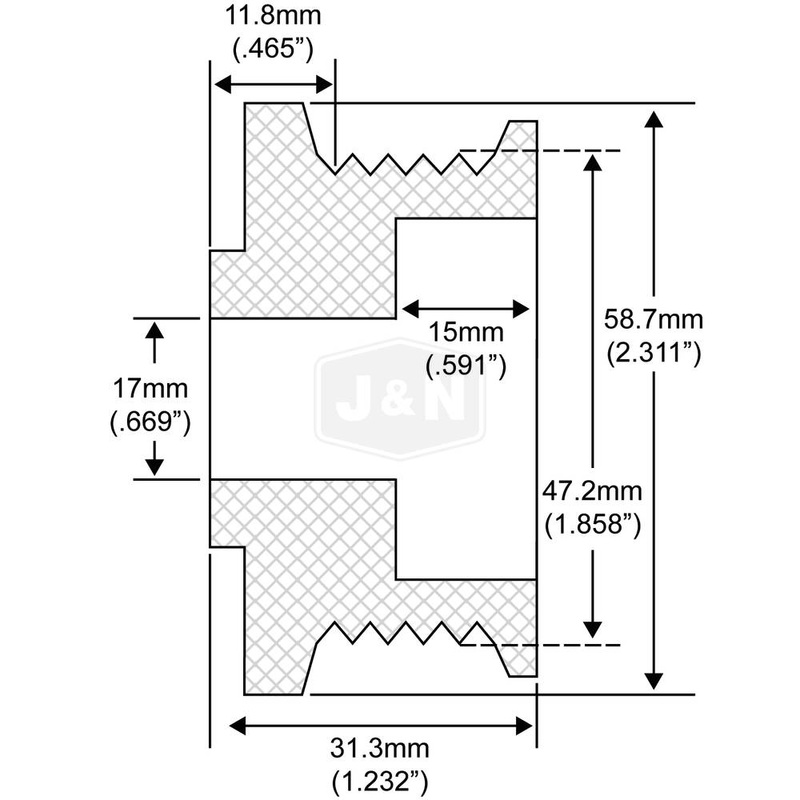 205-14004-JN J&N Electrical Products Pulley