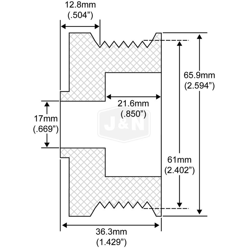 206-12013-JN J&N Electrical Products Pulley