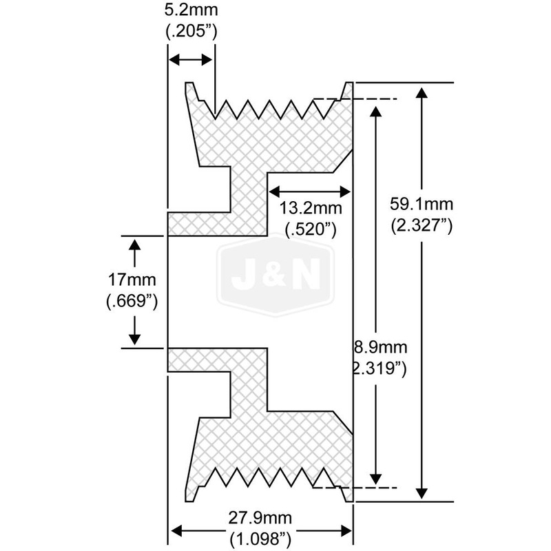 206-14007-JN J&N Electrical Products Pulley