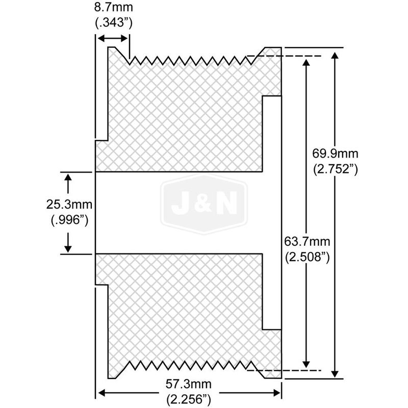 210-12004-JN J&N Electrical Products Pulley