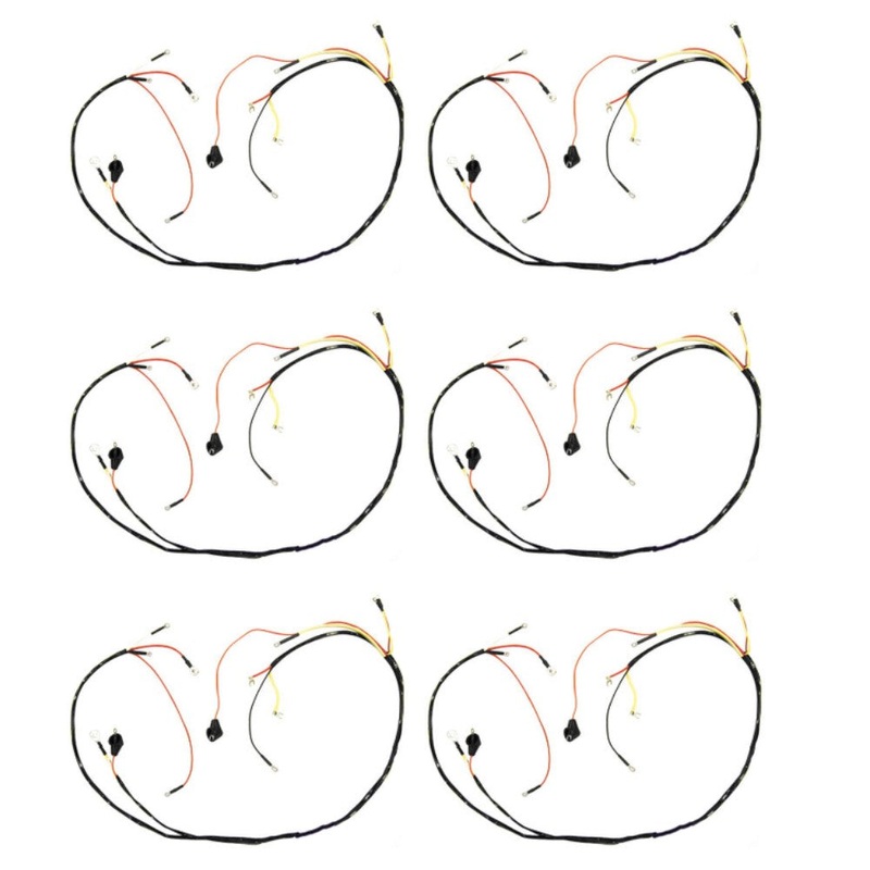 Set of Six (6) Wiring Harness Fits Ford 8N 86614726