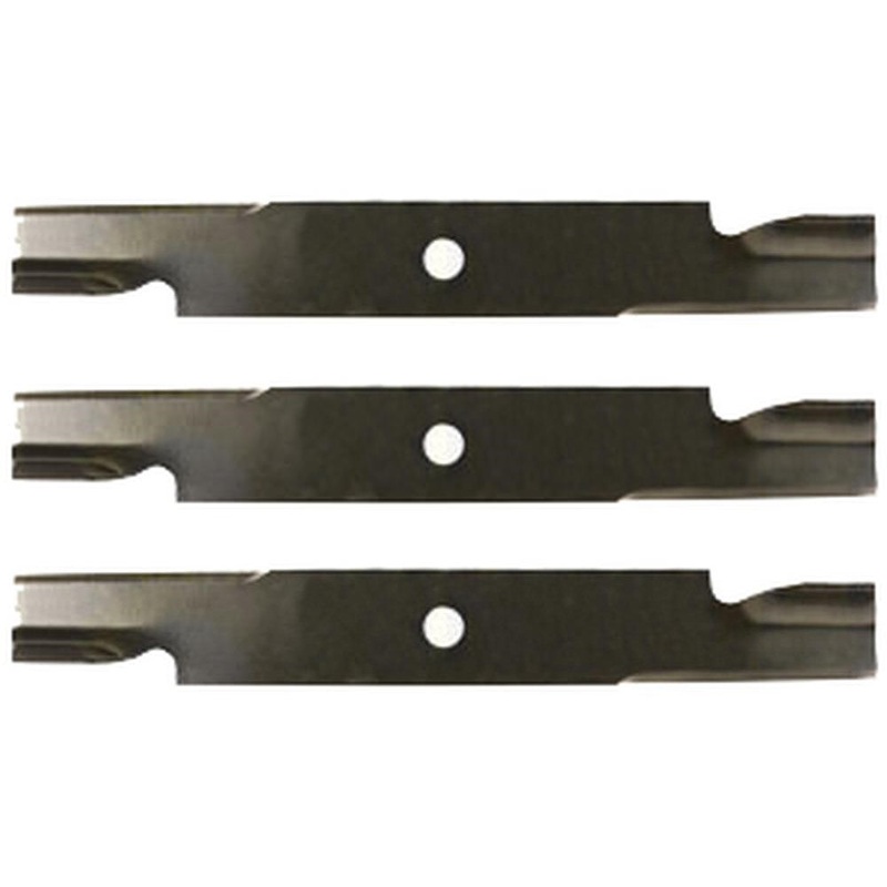 17372 (3) Notched High Lift Blades For Simplicity & Snapper 52 Zero Turn Mowers