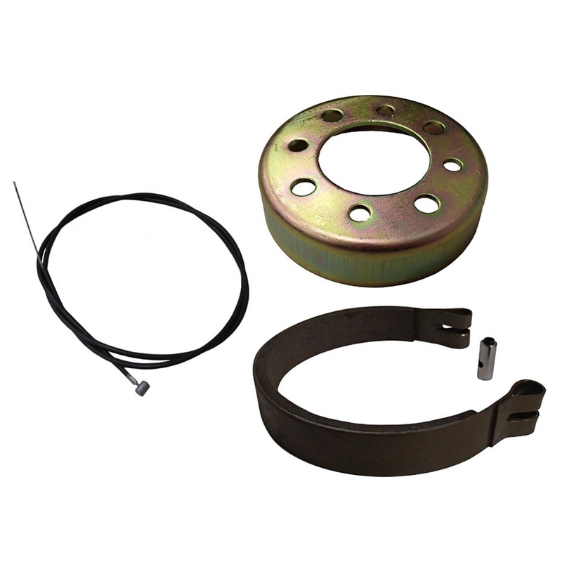 4 Inch Brake Band, Drum, & Cable Kit Replaces Azusa 225 Manco 4316 B1SB486, 484