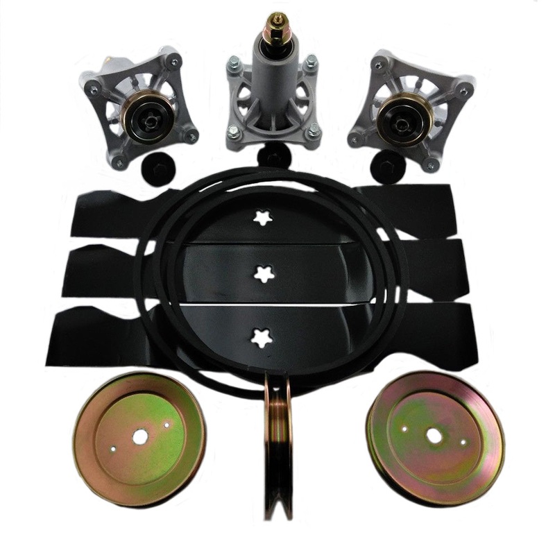 54" Mower Deck Rebuild Kit Fits Poulan Pro Spindles Blades FREE Shipping