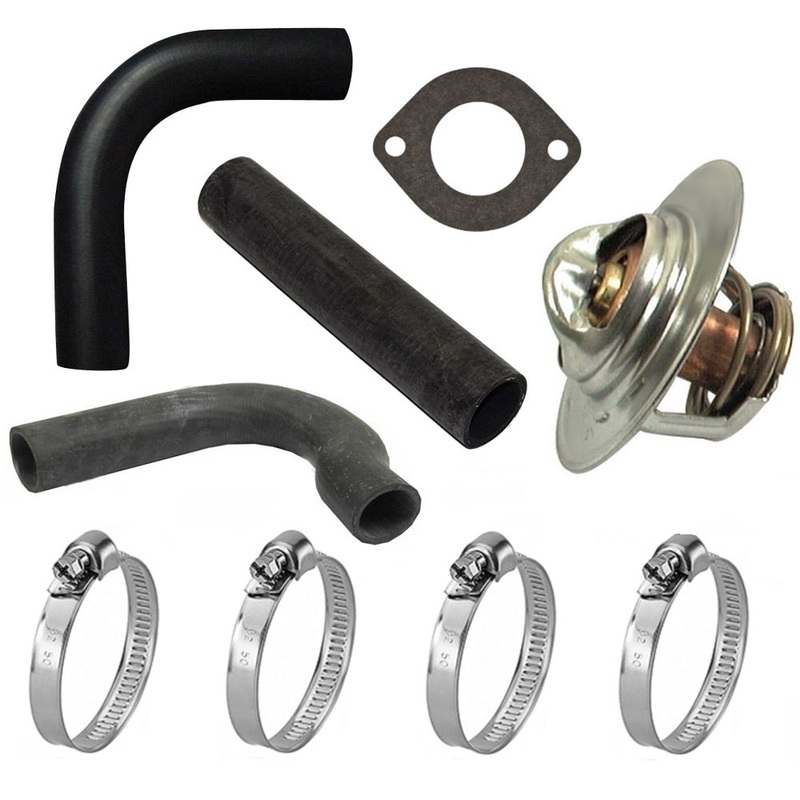Clamps Thermostat Radiator Hose Kit Fits Ford Tractor 700 800 900 2000 4000 NAA