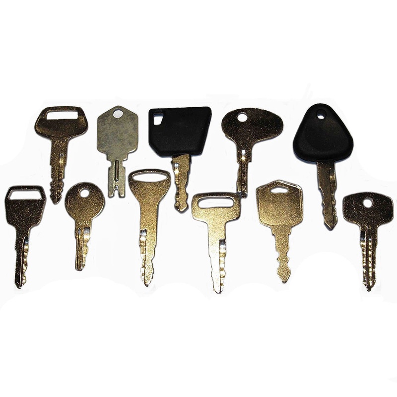 Forklift Heavy Equipment / Construction Ignition Key Set (11 Keys)