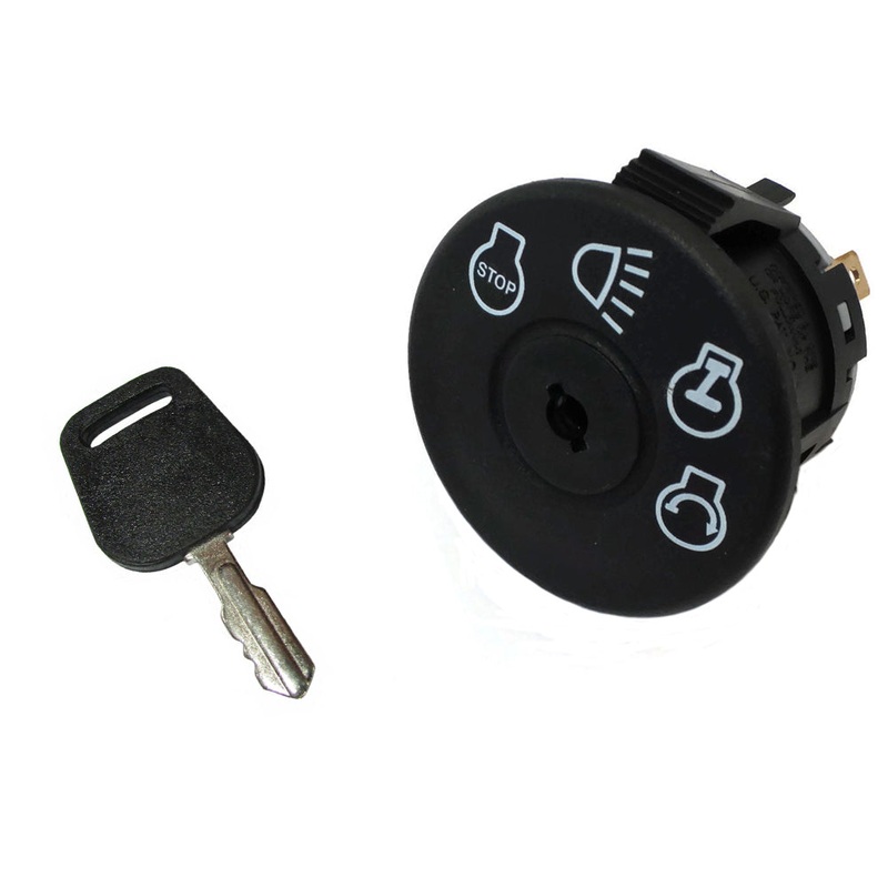 Ignition Key Switch w/ Key Fits John Deere L100 L105 L107 L110 Lawn Mower Tracto