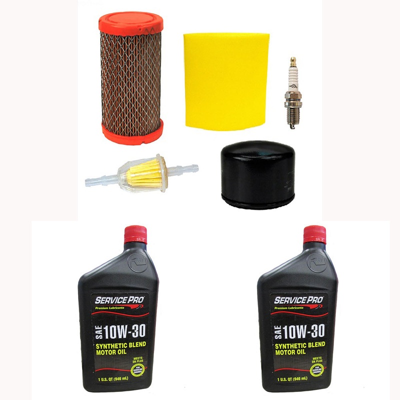 LG262 Filters w/ Spark Plug & Oil 5135B Fits JD Fits Briggs and Stratton 793569