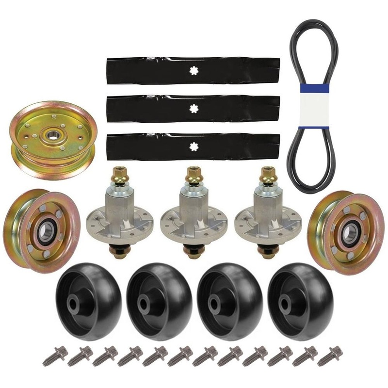 Mower Deck Rebuild Kit Blades Fits John Deere LA145 LA165 D140 D150 D160 X140