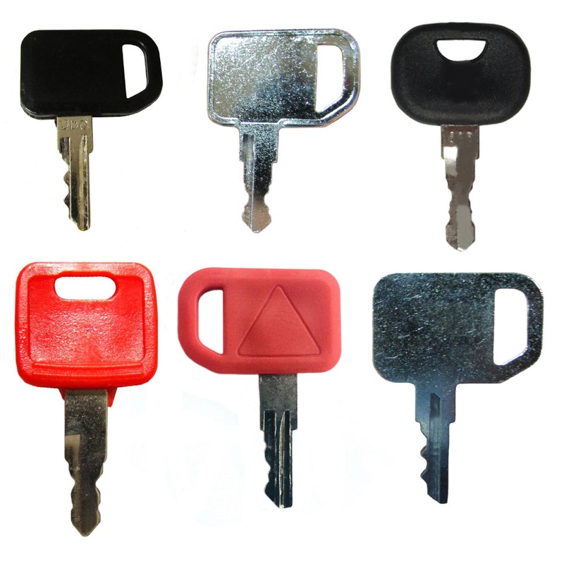 6 Keys Fits John Deere Fits JD Heavy Equipment Key Set AR51481, 4286465, 1022107