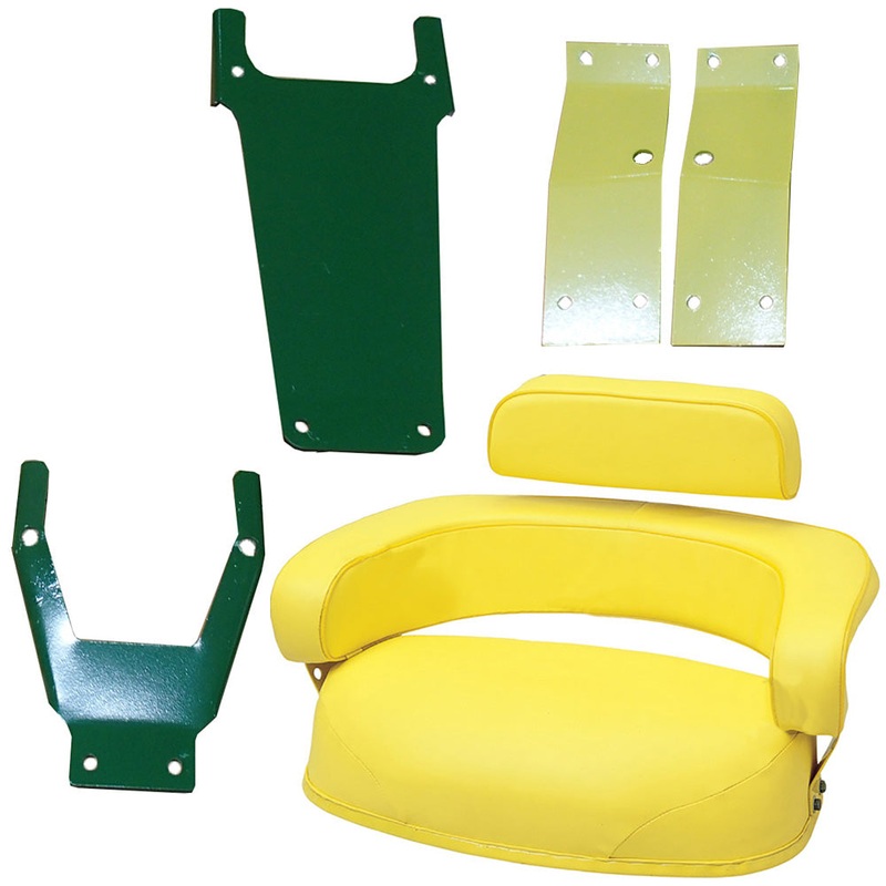 3 Piece Seat Cushion Set w/ SBK400 Brackets Fits John Deere 2520 3020 4020 4320