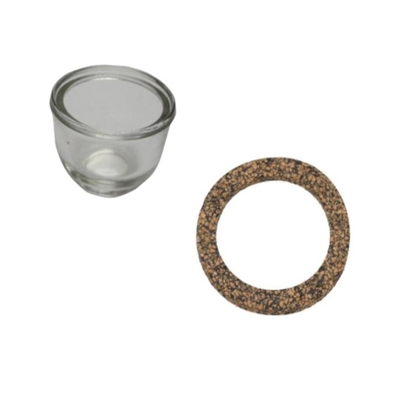 Fuel Sediment Glass Bowl & Cork Gasket NAA9160A 9N9162 Fits Ford 2N 8N 9N NAA