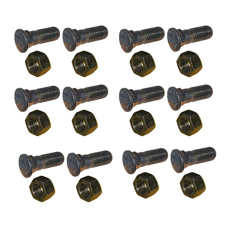 12 Plow Bolt and Nut for Blades / Cutting Edges 1-8 X 3 Dome Head