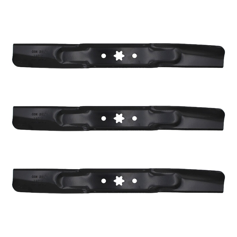 Three (3) 42" Deck Mower Blades Fits Toro Model LX 330-872 742-04308