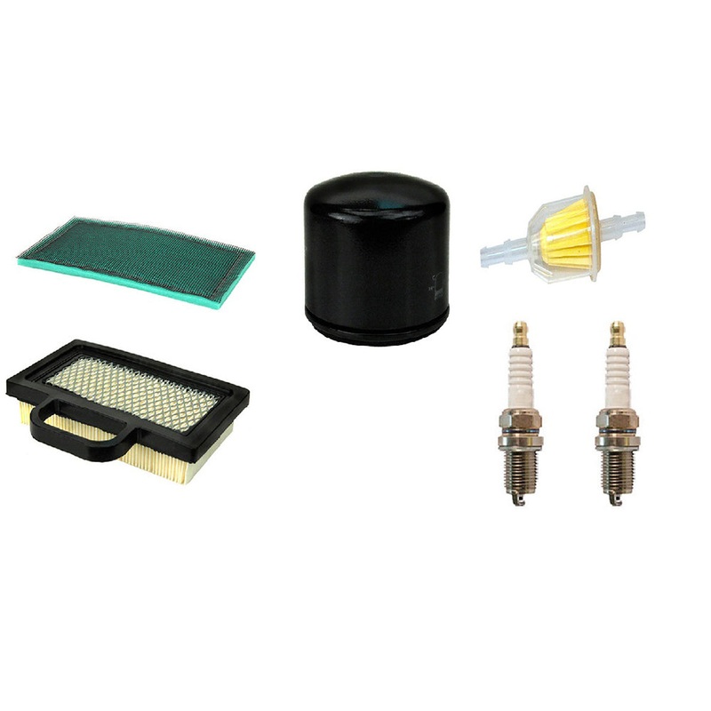 499486 Filters with Spark Plugs Set Fits Briggs and Stratton Intek V-Twin 4049