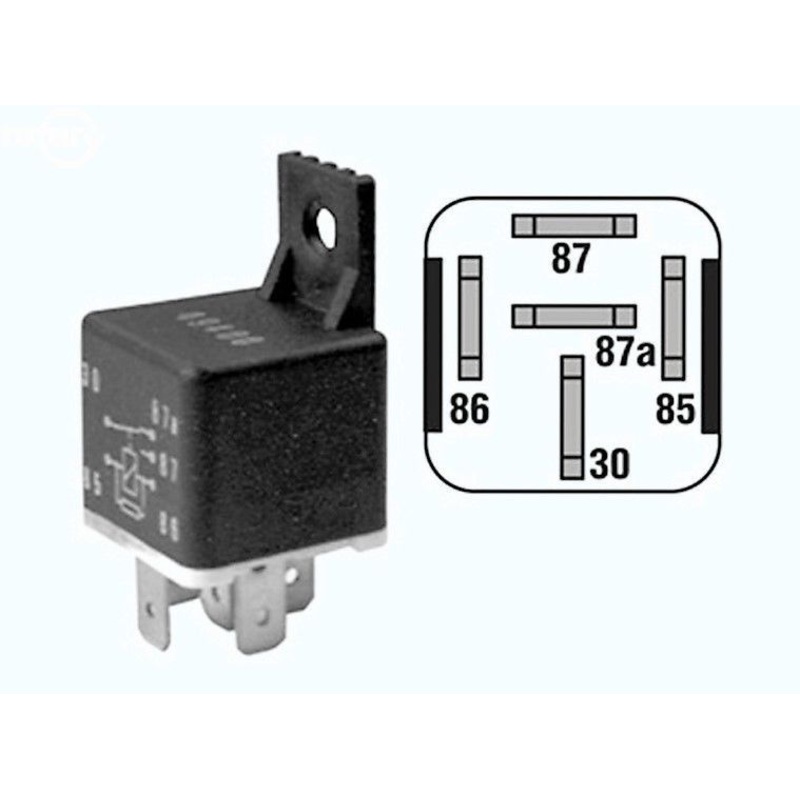 12V 5 Terminal Sealed Waterproof fitsment Relay 6 Pack For Gravely