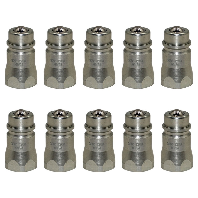 8010-4 10 Pack Male Hydraulic Coupler 1/2" x14 Nptf