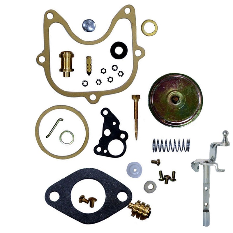 Carburetor Kit with Throttle Shaft Fits Ford 4000 5000 2000 3000 Fits Allis Chal