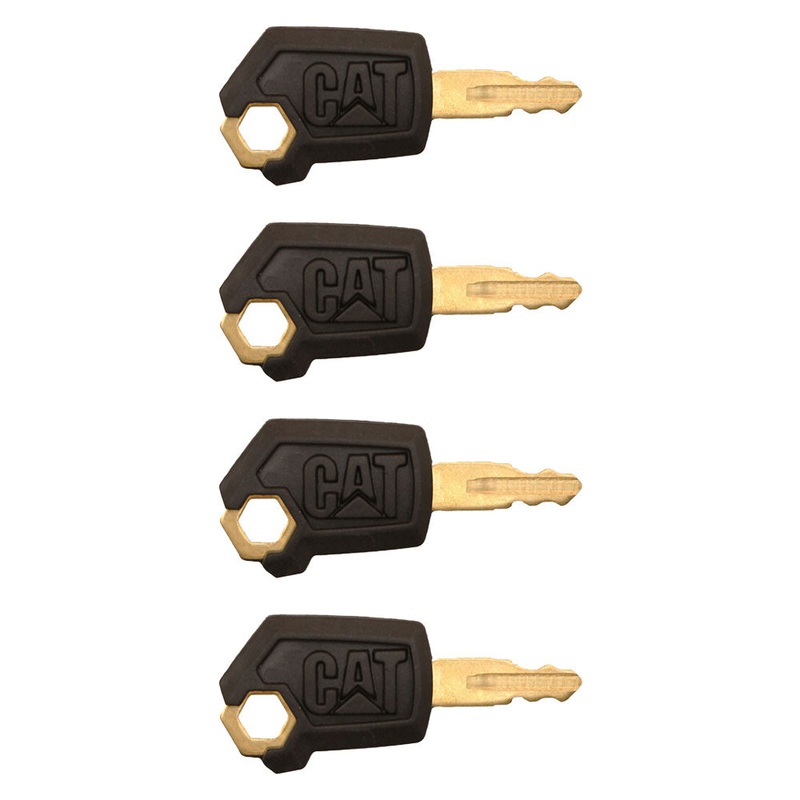 (4) Newest Style Heavy Equipment Ignition Keys Fits Caterpillar Fits CAT Loader