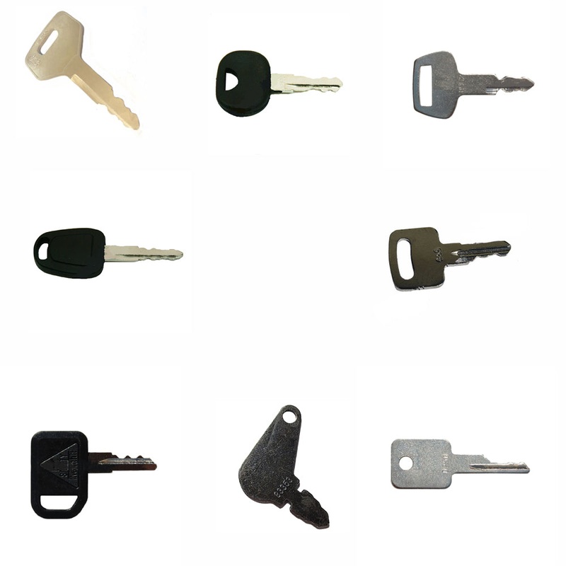 8 Heavy Equipment Key Set Fits Bobcat
