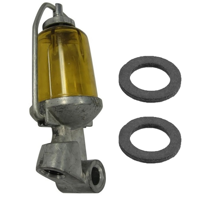 Fuel Sediment Bowl Glass Assembly w/ Gaskets Fits Ford/New Holland Models