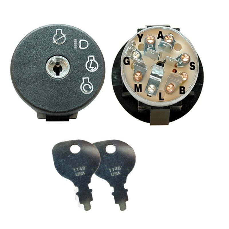 Igniton Switch & Keys Fits Ariens Gravely Zoom 2040 2044 2048 2148 2150 2250
