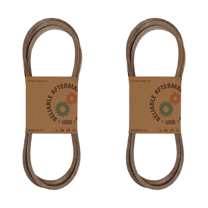Set of Two New Aftermarket Replacement Primary Deck Belt Fits John Deere