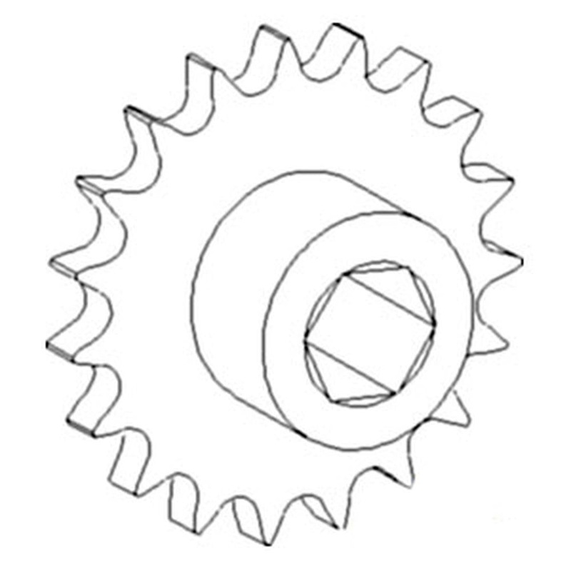 WN-AH130572-PEX Sprocket, Return/Tailings, Lower Fits John Deere CTS CTS II 9400