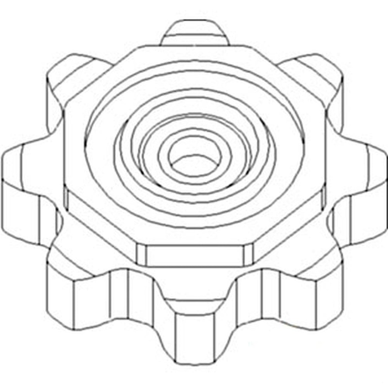 WN-AH231386-PEX Corn Head, Gathering Chain, Idler Sprocket Fits John Deere 606