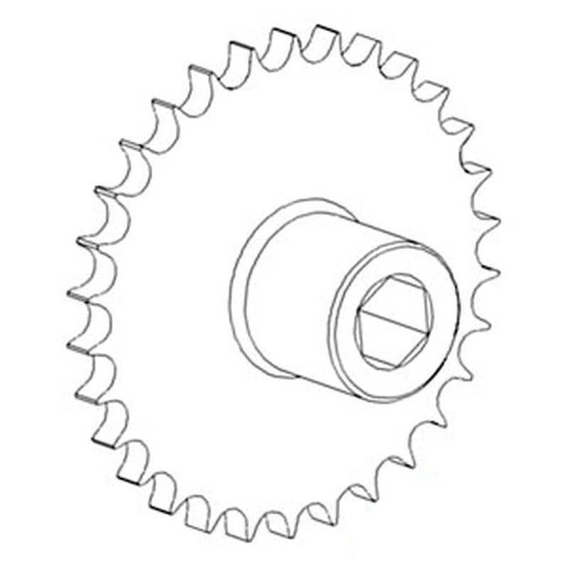 WN-AH130571-PEX Sprocket, Return/Tailings, Upper Fits John Deere CTS CTS II 9400