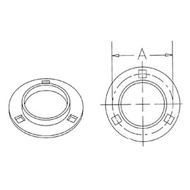 WN-F372-PEX Bearing, Flange Half Fits Miscellaneous Various