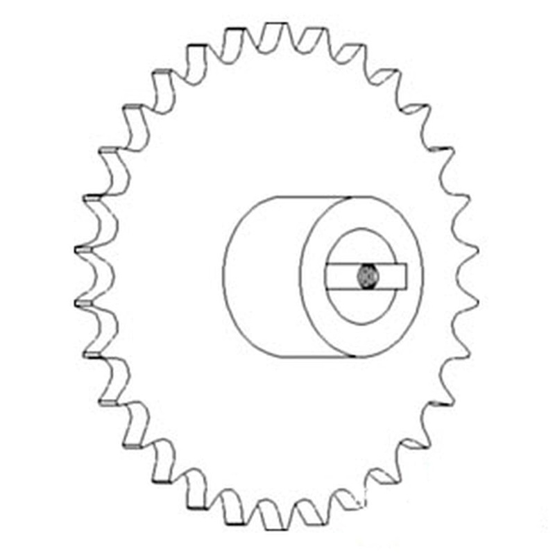 WN-AH126008-PEX Sprocket, Return/Tailings, Upper Fits John Deere CTS CTS II 9400