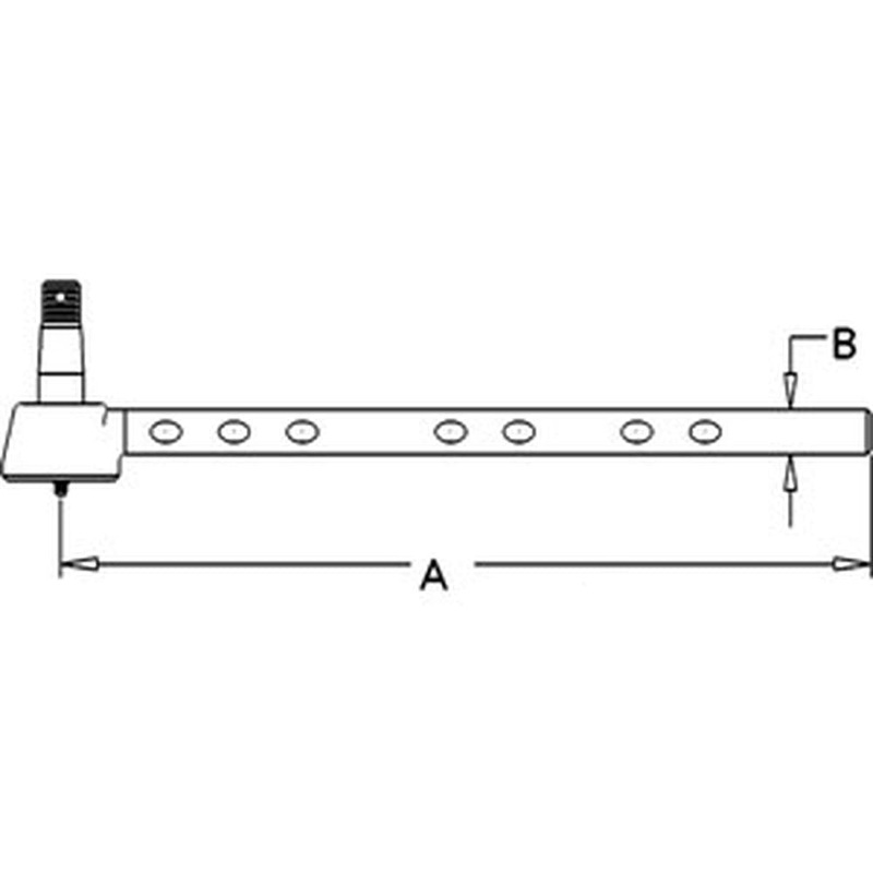 WN-AM3951T-PEX Tie Rod, Outer Fits John Deere 320 330 40 420 430 1010