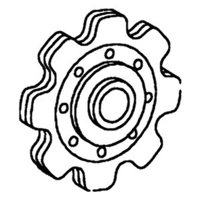WN-AN102448-PEX Corn Head, Gathering Chain, Idler, Sprocket Fits Miscellaneous