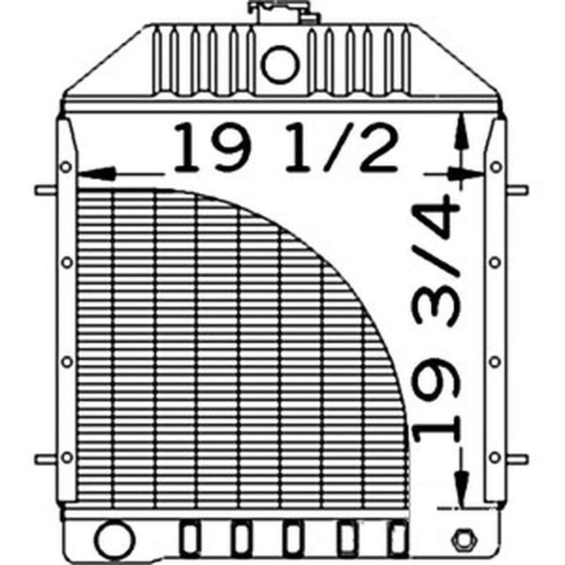WN-D81055-PEX Radiator Fits International/CaseIH 1845 1845B 1845S 480D 480LL