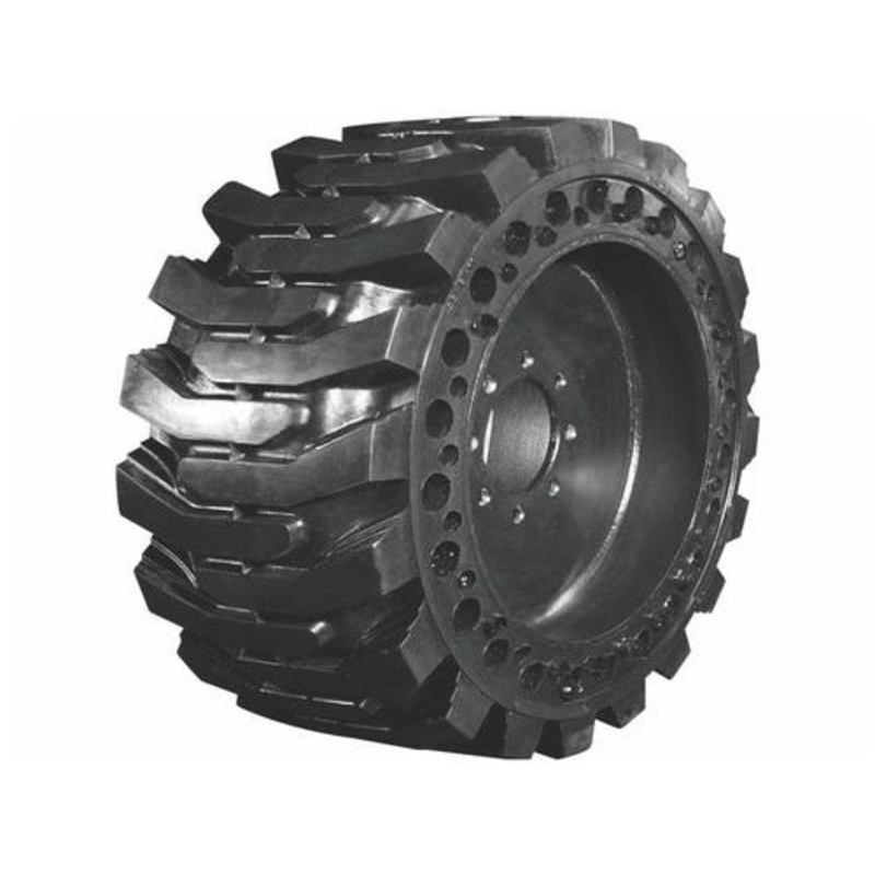 Solid Tire  12 x 16.5 - Left Hand fits John Deere 210LE 345749 fits New Holland fits Case fits Caterpillar fits Kubota fits Komatsu fits Bobcat