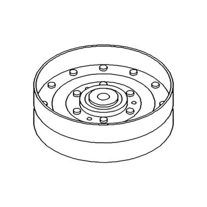 Flat Idler Pulley fits John Deere CTS CTSII 6600 6620 6622 7700 7720 8820 9400 9410 9450 9500 9510 9550 9550 SH 9560 9600 9610 9650 9660 AH93318