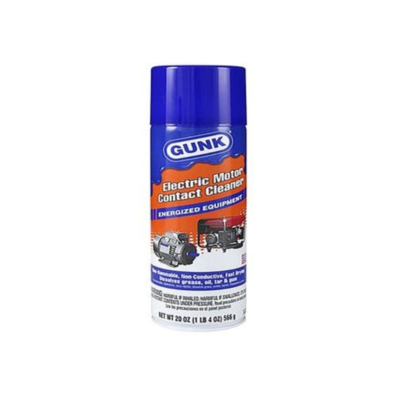 Gunk Electric Motor Contact Cleaner 20 oz. fits Fluids/Chemicals/Oil/Additives Battery & Electrical Cleaners