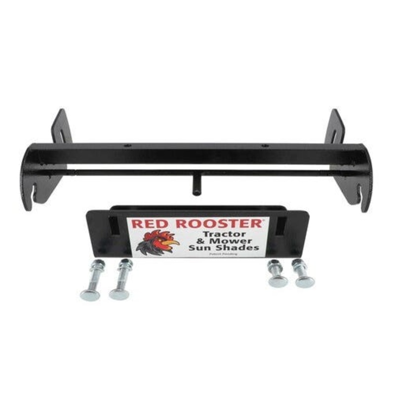 Red Rooster Tractor & Mower Sun Shade Canopy - Mounting Clamp & Support