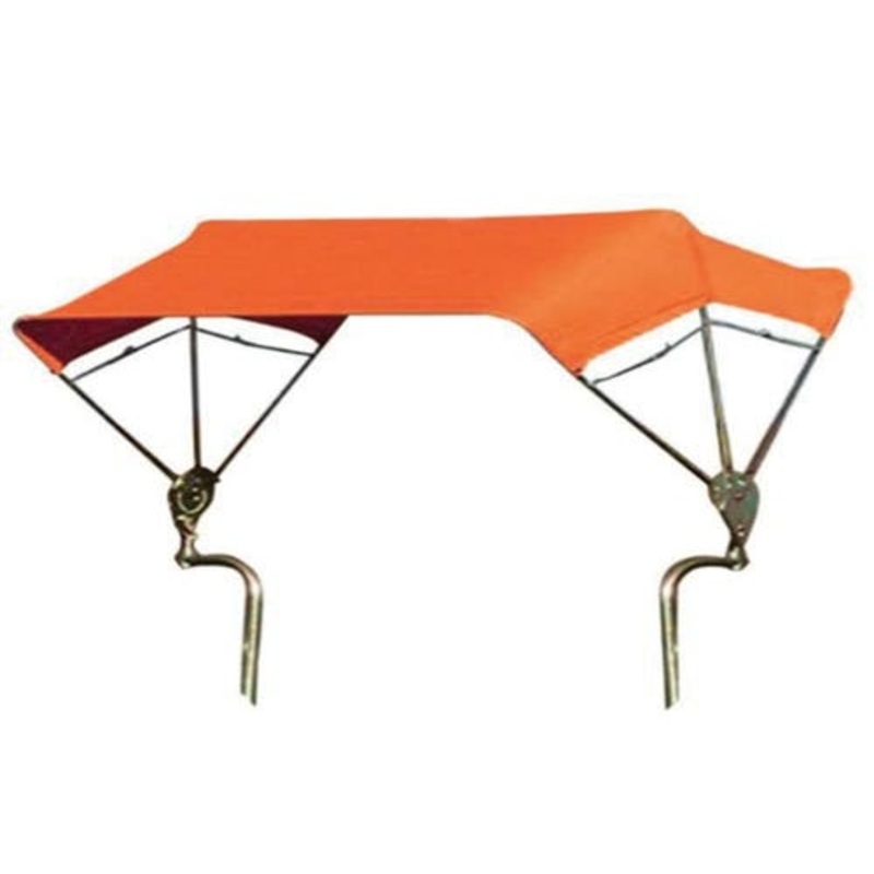 3-Bow Tractor Canopy with Frame Fender Mount 48" - Orange