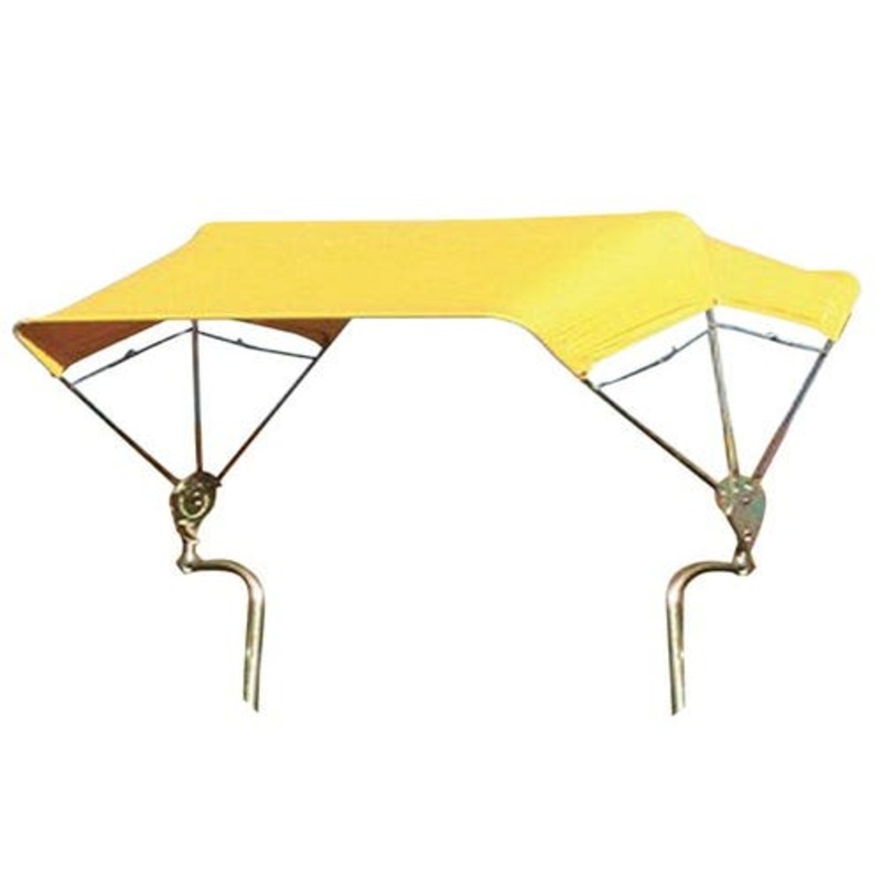 3-Bow Tractor Canopy with Frame Fender Mount 48" - Yellow
