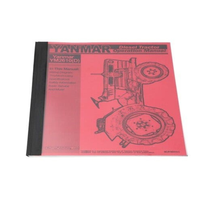 Operator's Manual fits Yanmar YM2610